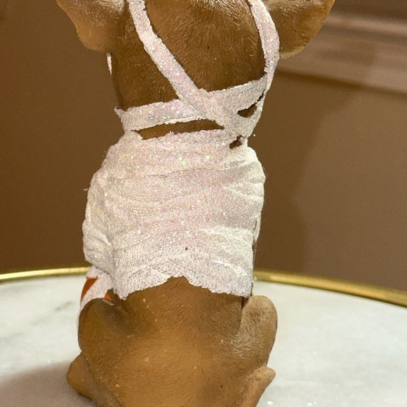 Adorable Halloween Dog Figurine – Resin in Mummy Costume – Fall Décor - Picture 4 of 15